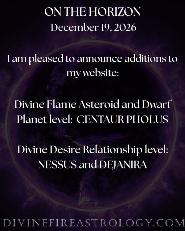 On the Horizon:  ANNOUNCEMENT